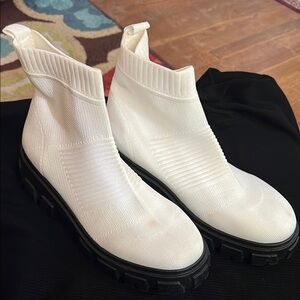 White sock booties